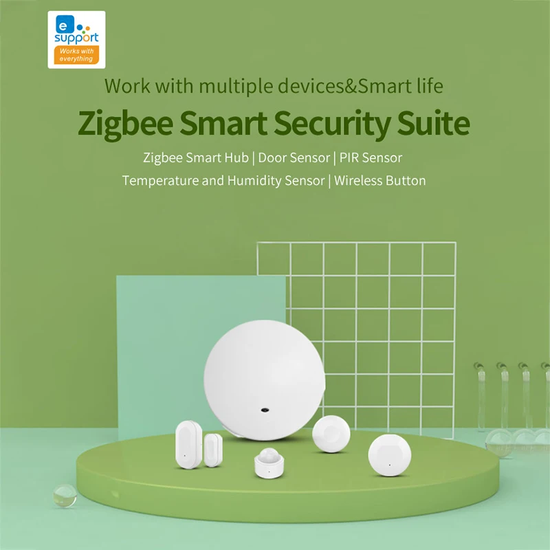 EWelink Zigbee концентратор умный дом PIR датчик двери температуры и влажности домашняя