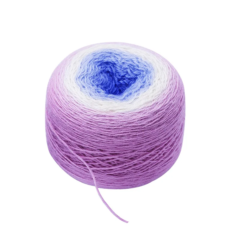 Light Purple MIUSIE, высокое качество, вязание крючком, игла, Детские Шерстяные нитки для ручного вязания, шарф, шапка, швейная пряжа, цветная, Эко-окрашенная, рукоделие - Цвет: Light Purple