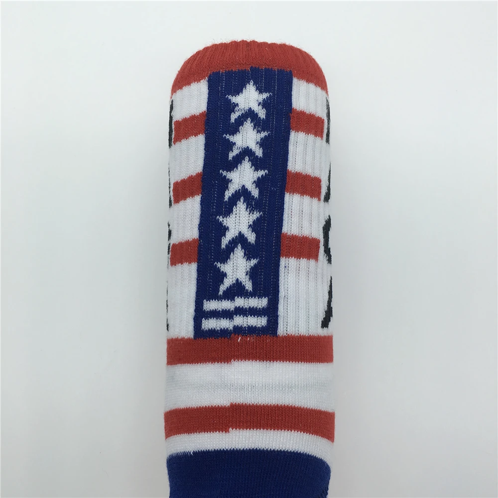 Забавные мужские креативные хлопковые носки Trump,, с американским национальным флагом и звездами в полоску для счастливых пар