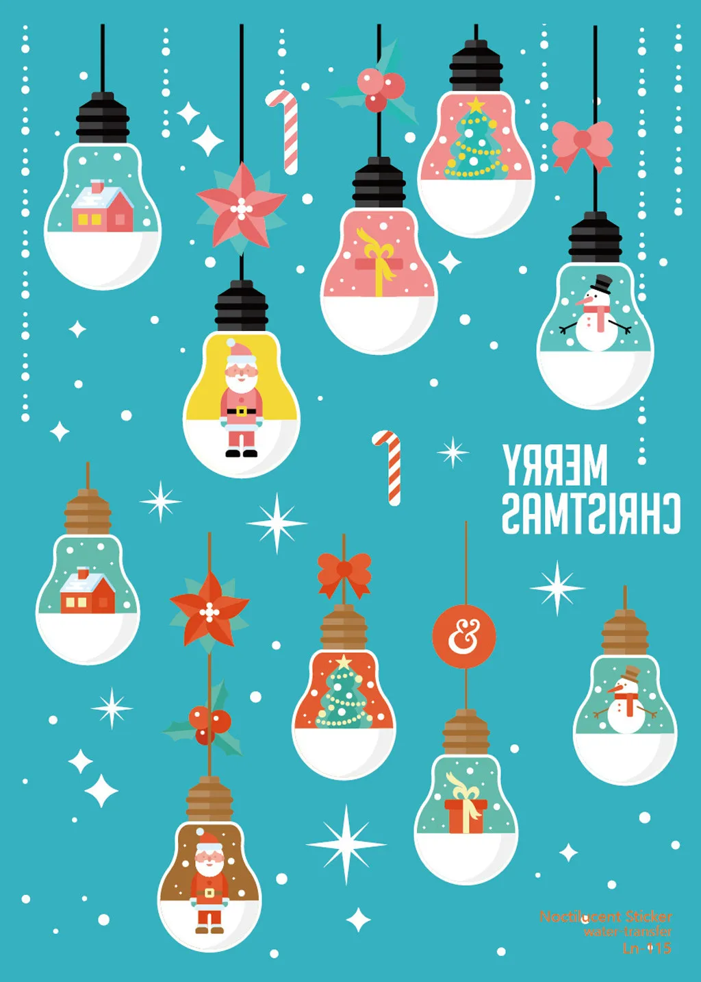 Рождественская светящаяся татуировка, детская светящаяся татуировка в темноте, водонепроницаемая временная татуировка, наклейка Y11.6