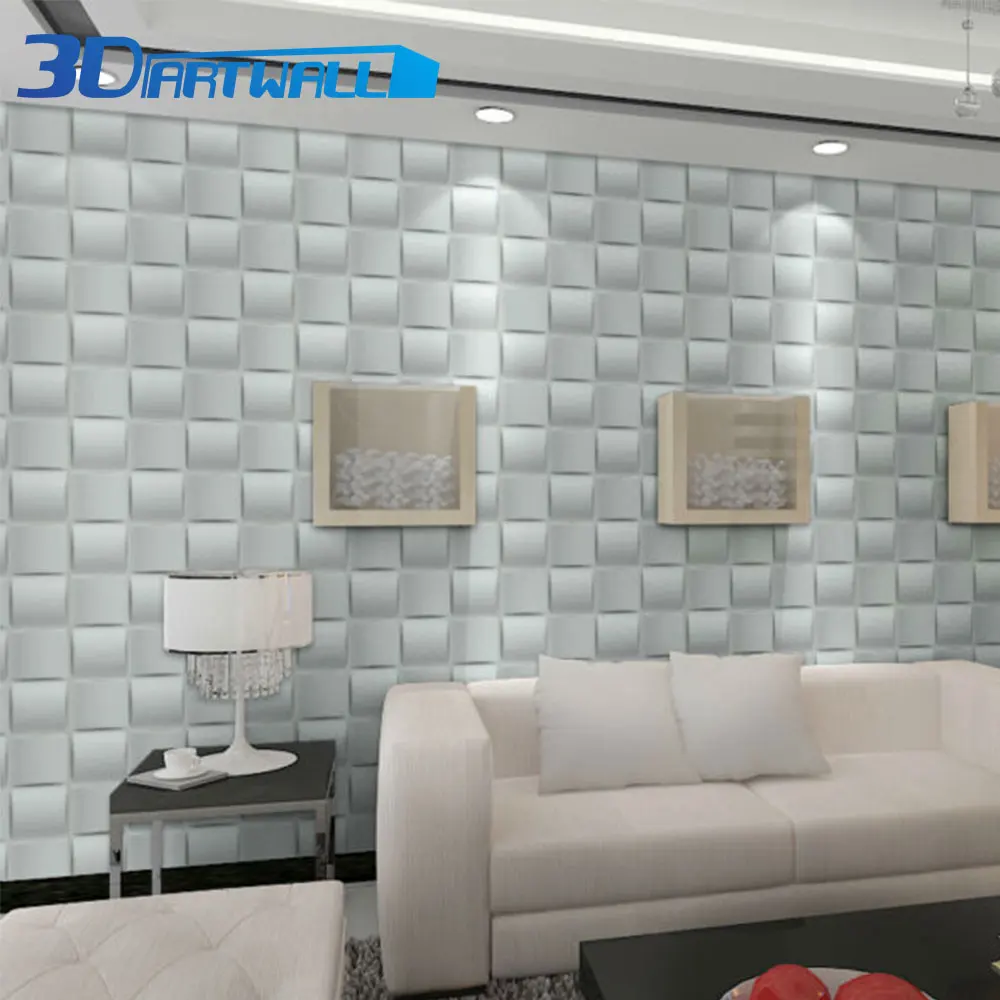 3DARTWALL 19,7 ''X 19,7'' тканый стиль декоративные 3D настенные панели текстурированные плитки для дома и улицы украшения(ПВХ