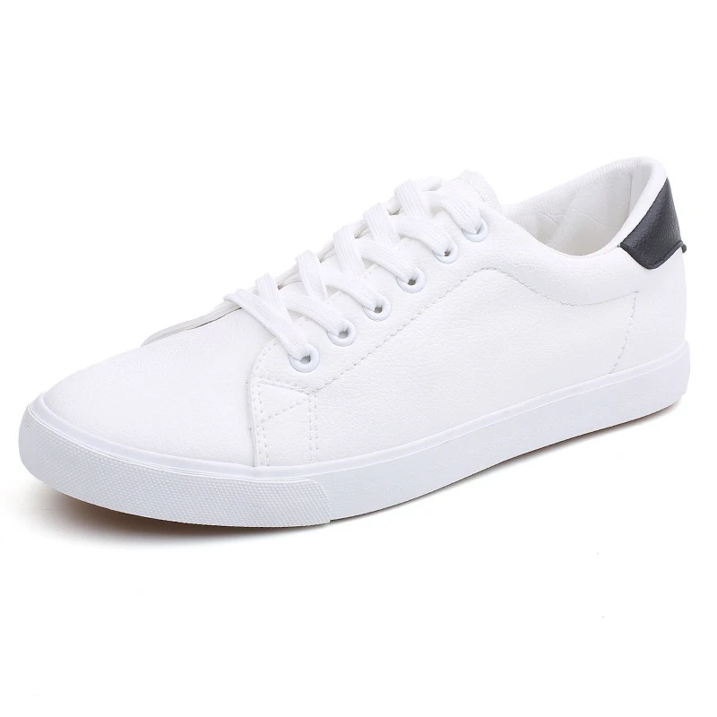 

Lovers skateboard shoes men's small white shoes leather cross-border men's shoes casual shoes lace up girls' Board Shoes low top