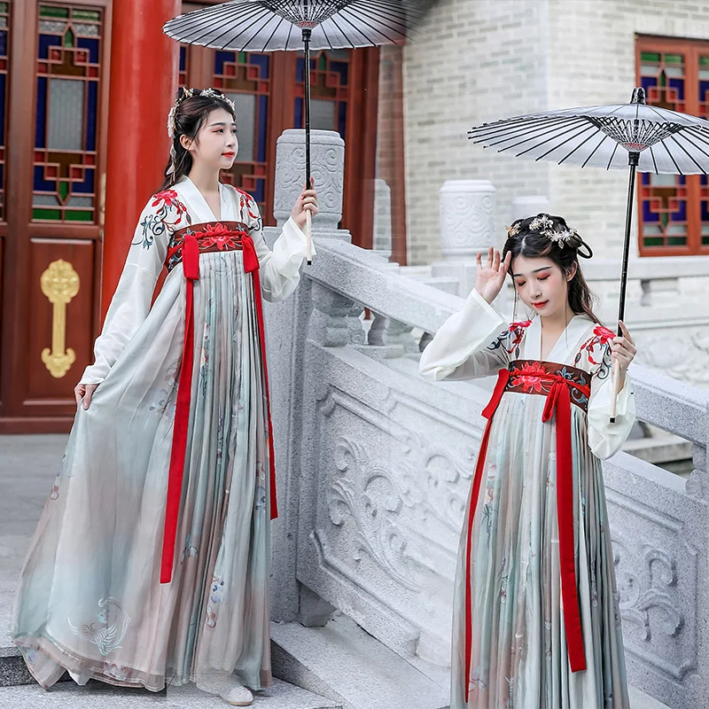 Новинка платье Hanfu Женский костюм феи для косплея сцены одежда театрального