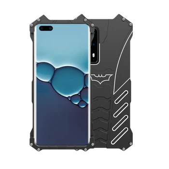 

MME Aluminum Bumper Case for OnePlus 7 7Pro 7T 7T Pro Batman Shape Armor Heavy Duty Shockproof Case