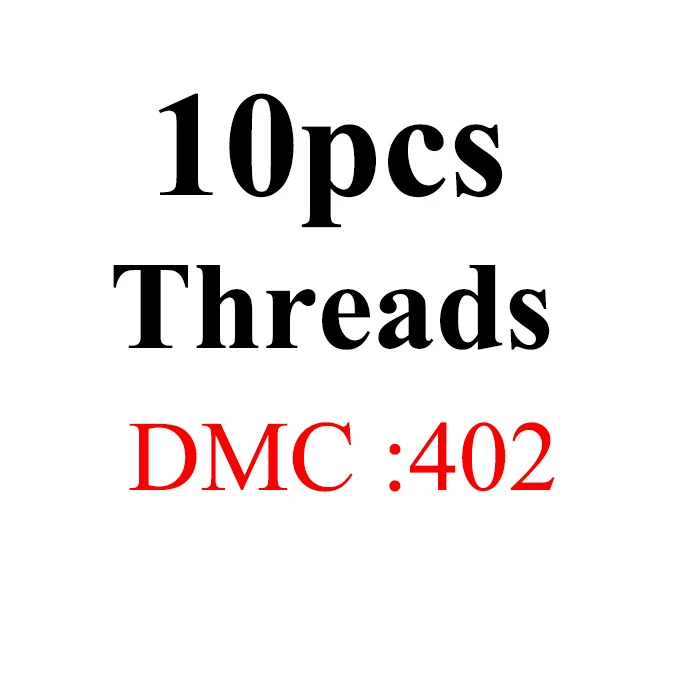 Oneroom, многоцветные DMC две этикетки нитки вышивки крестом Хлопок Шитье, моток пряжи вышивка нитки Набор для вышивания 6 - Цвет: 10pcs-DMC402