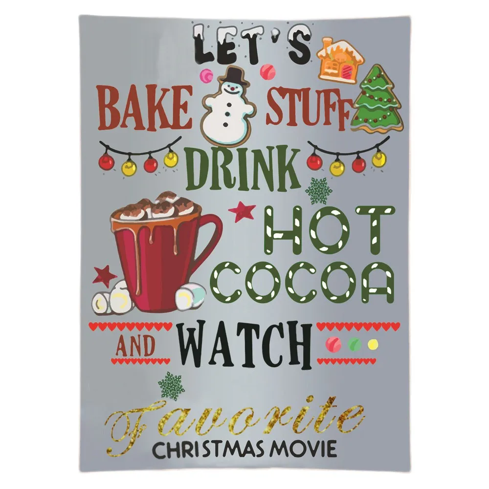 

2019 New Blanket Tapestry Christmas Blanket Flannel Fabric Sofa Bed Blanket 150x80cm Christmas Decorations For Home