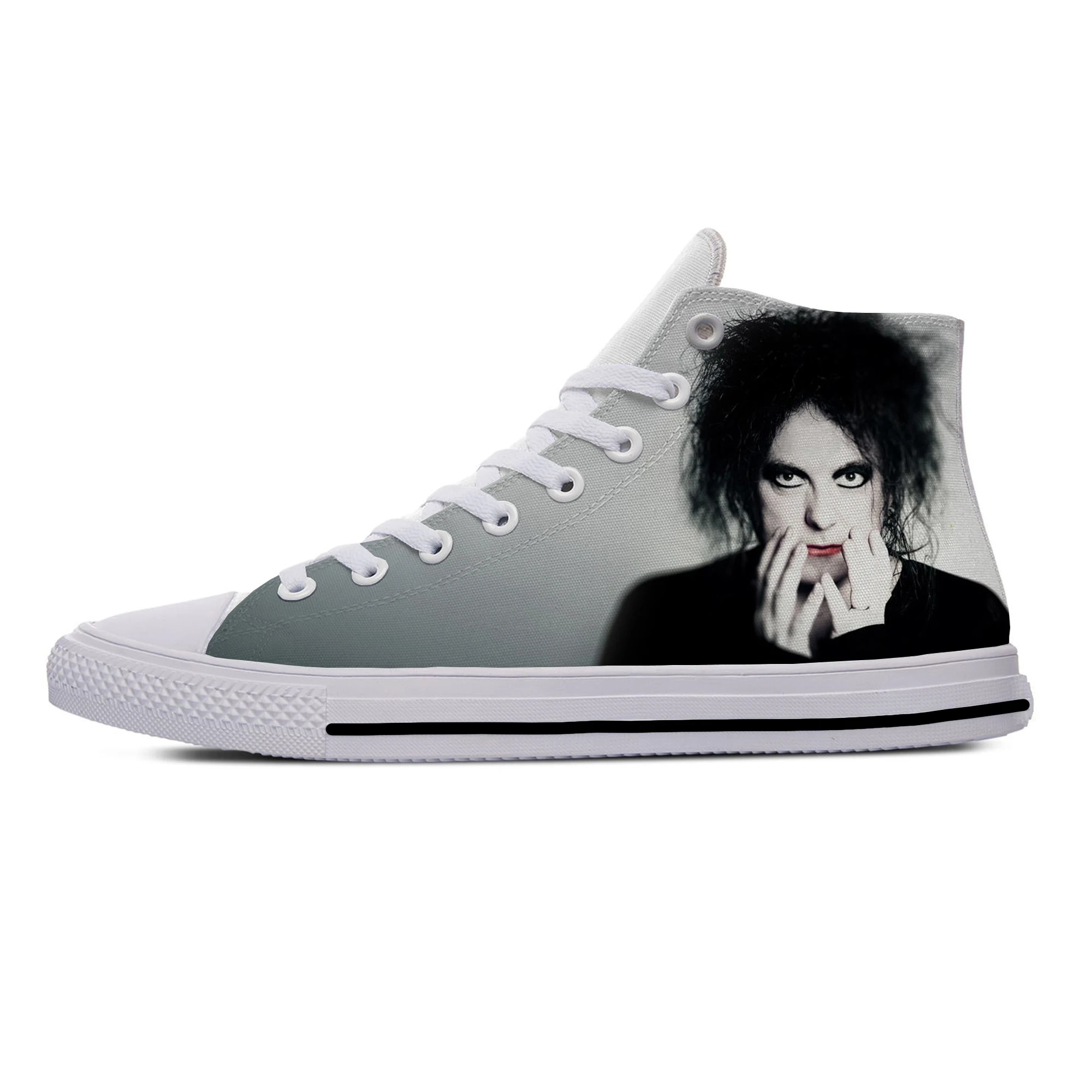 Забавные модные повседневные тканевые кроссовки Cure рок-группы The Robert Smith высокие