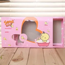 Бумажная Выдвижная коробка упаковочная коробка с пластиковым отверстием, Заказная печатная покрытая Складная упаковочная коробка- DH10838