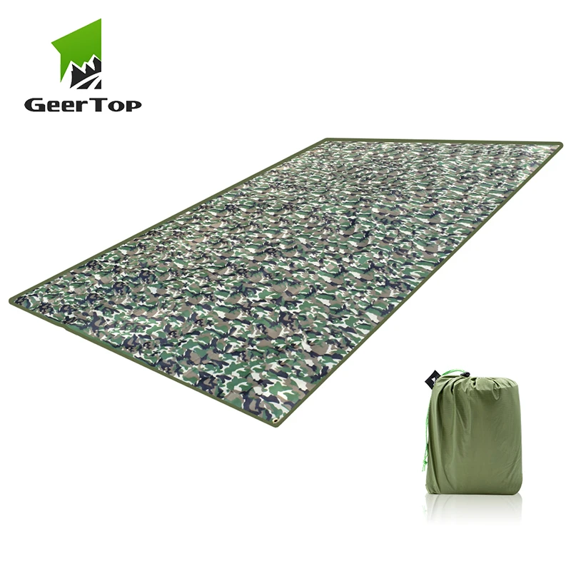 

GeerTop Camping Tent Tarp Waterproof Sun Shelter Multifunctional Picnic Mat Anti-wear Oxford Cloth with Drawstring Carrying Bag