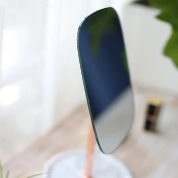 

Make-up mirror tabletop simple Nordic marble dresser dormitory ins net red student mirror