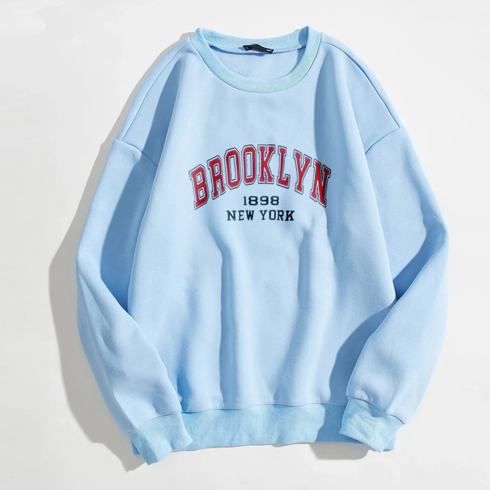 Harajuku Autumn New Sweatshirt Women's Casual USA Area York Printed Tops Female 2021 Long Sleeved Hoodies Sweatshirts | Женская