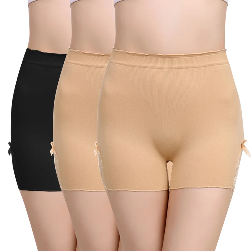 3 pieces LOOZYKIT, сексуальные шорты с высокой талией, женские трусы для подтягивания ягодиц, нижнее белье, Мягкие Бесшовные тонкие трусы, усилитель ягодиц, Корректирующее белье - Цвет: 3 pieces