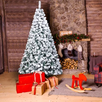 

Christmas Tree Decoration PVC Flocking Automatic Tree Ornament for Home Party XH8Z