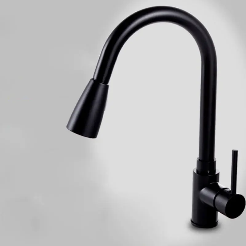 

Copper wire drawing Jin Quan smoked pull cold and hot rotary lavatory undercounter golden brass faucets