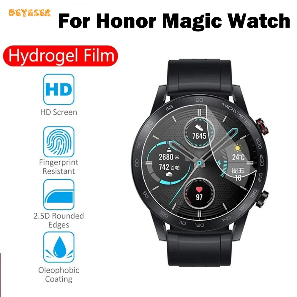 

3PC Soft Clear Hydrogel Protective Film For Honor Magic Watch 46/42mm Smartwatch Replacement Full Screen Protector(Not Glass)