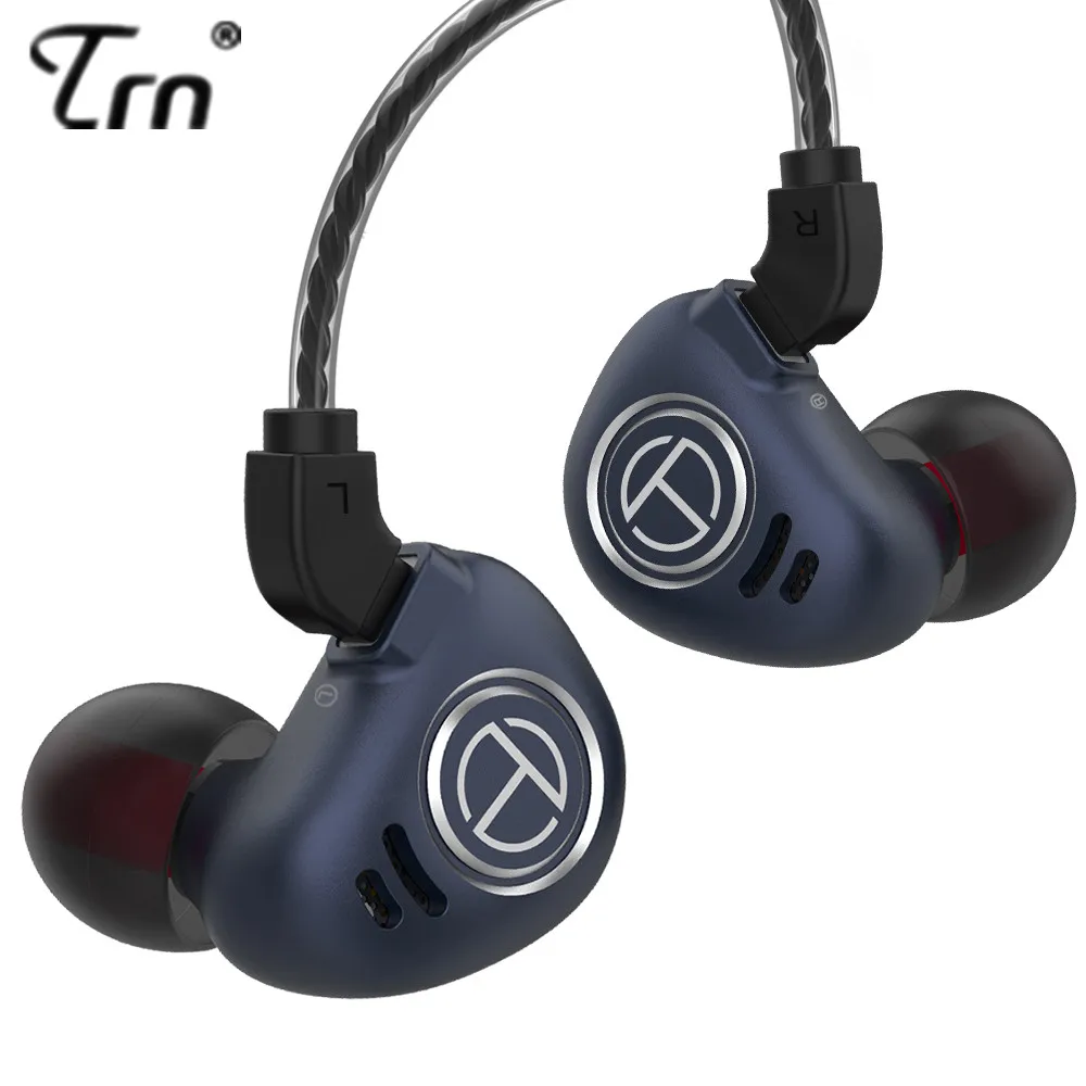 Гибридные металлические наушники вкладыши TRN V90 1DD 4BA IEM Hi Fi монитор спортивные для