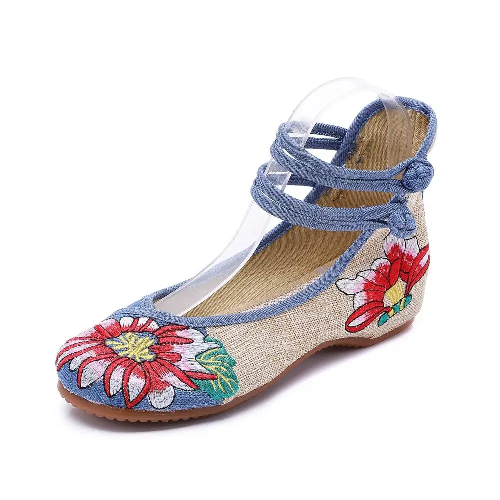 YourSeason Handmade Vintage Flower Embroidered Ladies Cotton Fabric