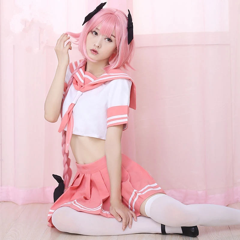Fate/Grand Order Fate Apocrypha Rider Astolfo Косплей JK школьная форма морская костюм женский модный наряд Аниме костюм на Хэллоуин