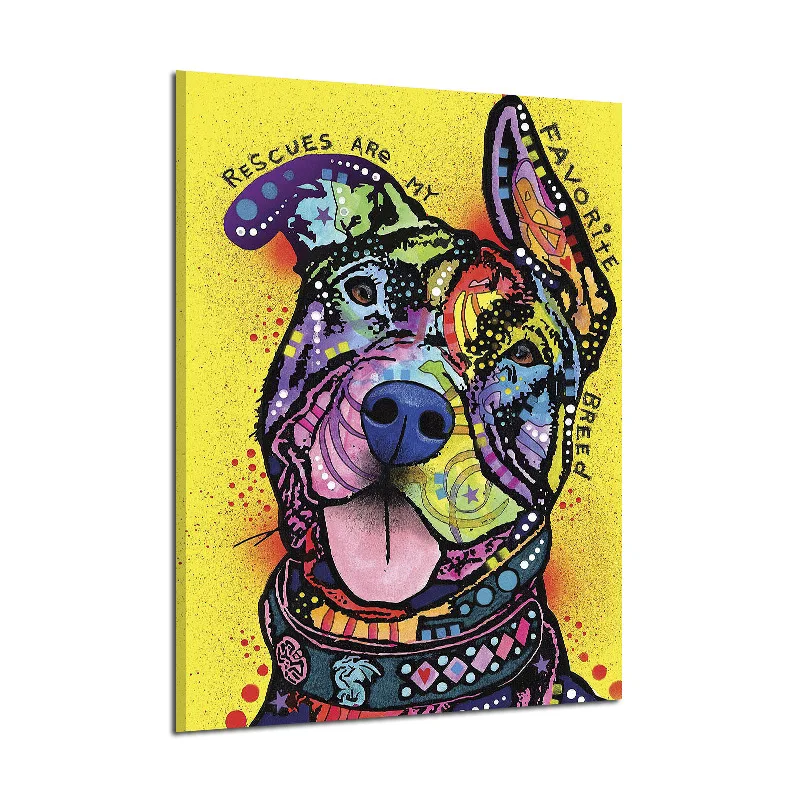

Creative Color Dog Decorative Painting Restaurant Bar Coffee Shop Hanging Painting Mural Wall Mural Frameless Computer Spray-pri