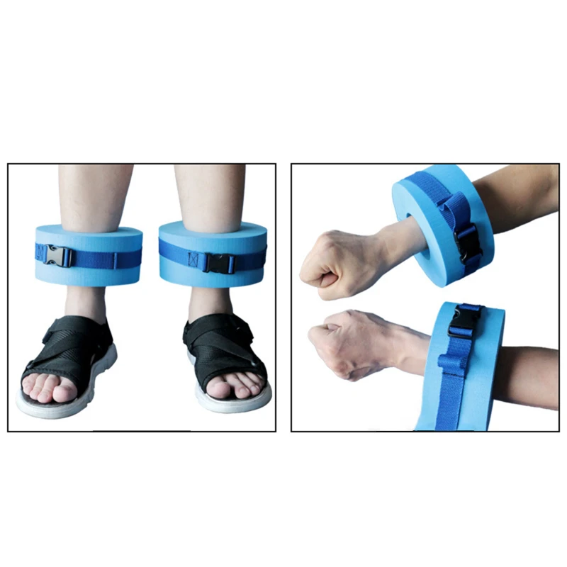 

1pcs New Paired Floating Foam Water Exercise Aerobics Swimming Weights Aquatic Cuffs For Ankles Arms Swimming Ring