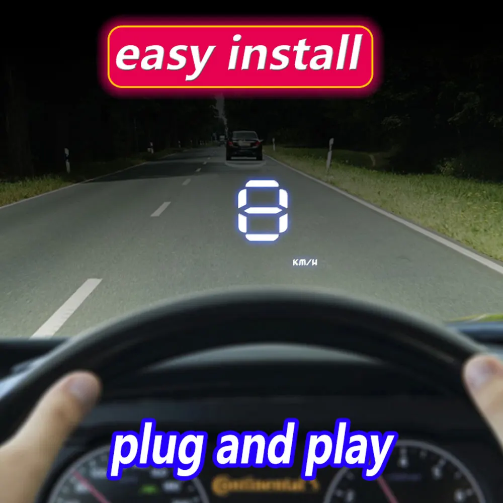 A1000 HUD Дисплей HUD приборной панели пройденное расстояние в милях Премиум HUD Дисплей для навигации