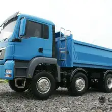 1/14 LESU MAN 8*8 RC самосвал шасси гидравлическая модель двигателя звук окрашенный синий THZH0482