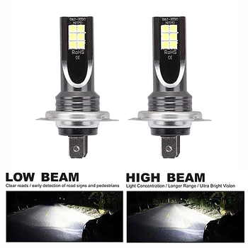 

H1 H3 MINI 2PCS Motorcycle Headlight H4 H7 LED H11 9005 9006 Bulb 3030 SMD 6000K 12V Car Modeling Fog Light Kit Automotivo Auto