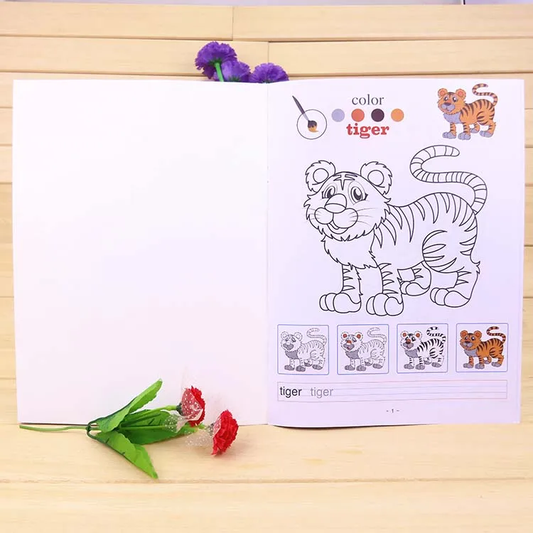 Английская детская раскраска книга для рисования детский сад 2-3-6 лет игрушки для рисования подарок