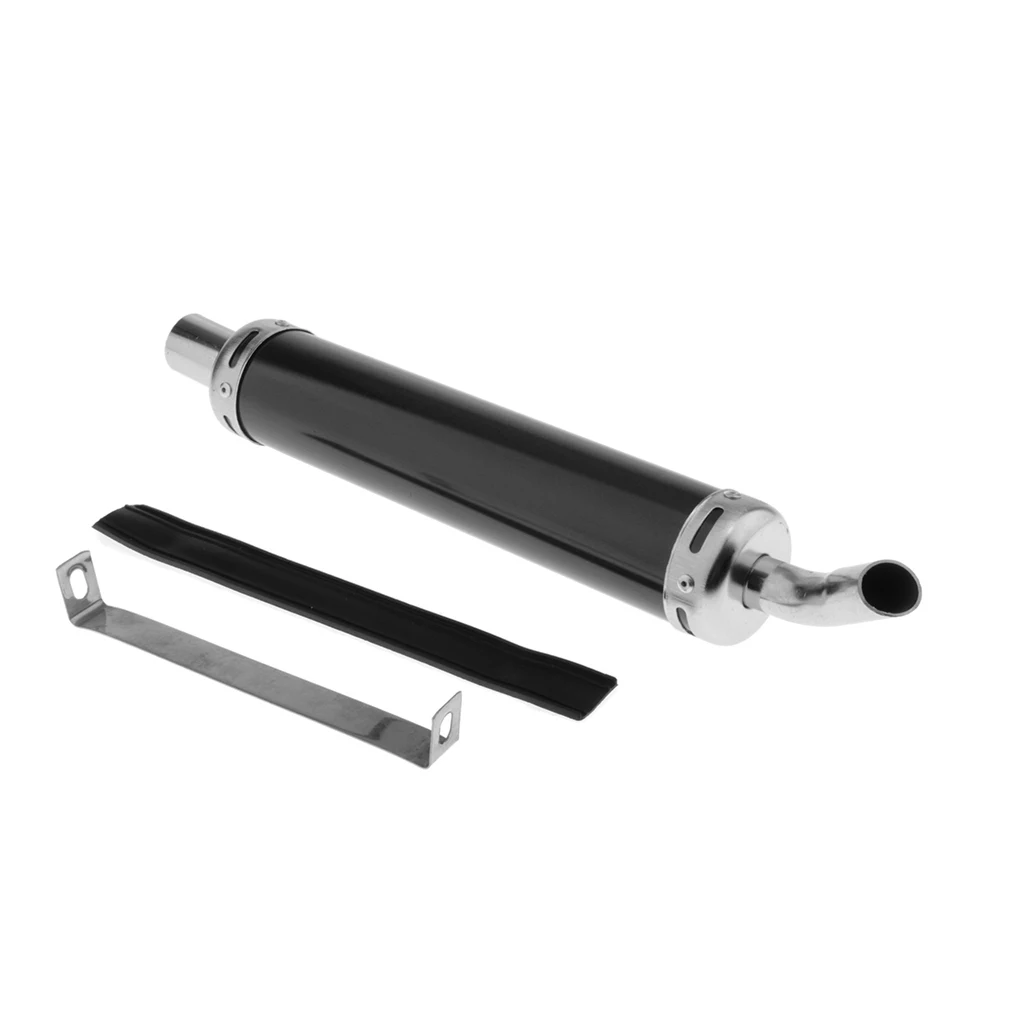 Motorcycle Exhaust Muffler Pipe Modified for 50/70/90/110/125/140/150CC Dirt Bike, Scooter, ATV, Quad