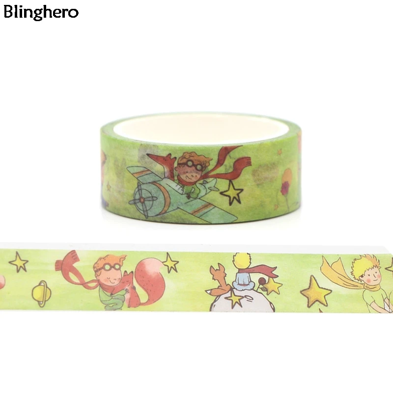 Blinghero мультфильм Le Petit Prince 15 мм X 5 м васи клейкая лента наклейки для ноутбука Милая ручка клейкая лента BH0045