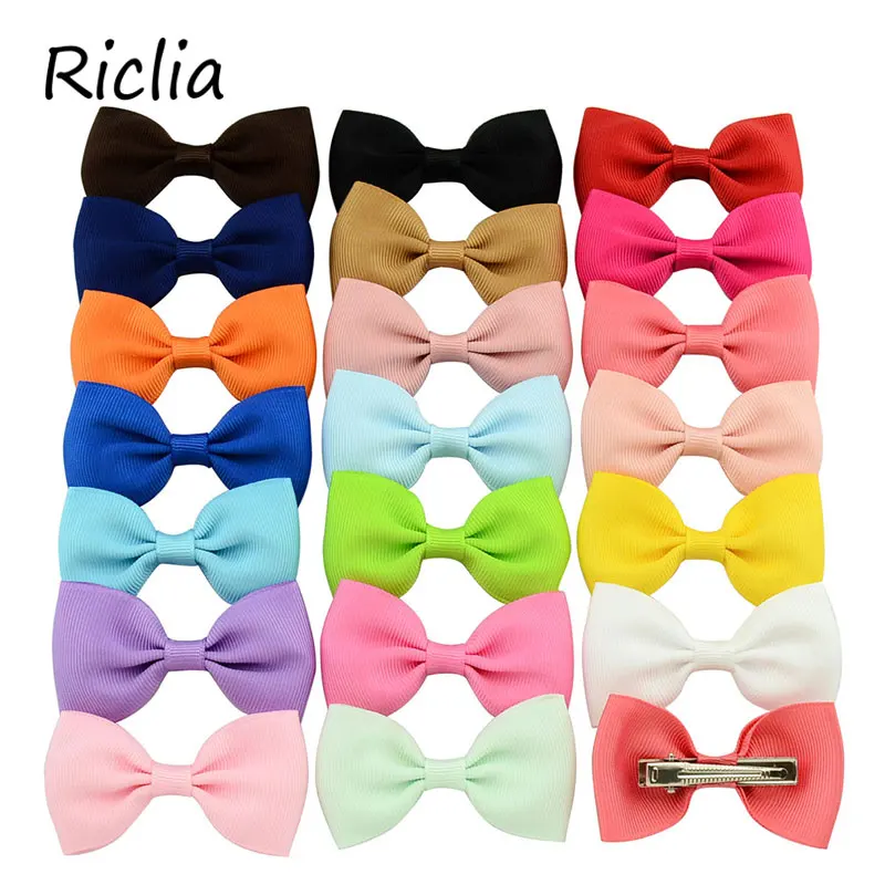 Riclia/20 шт./партия маленькие детские заколки для волос однотонные милые аксессуары