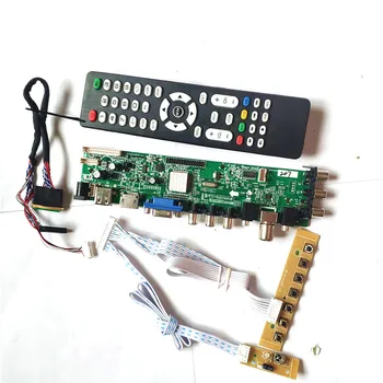 

Fit LTN140AT08-S01/S02 40 pin LVDS 1366*768 screen 3663 TV digital AV HDMI VGA USB DVB universal LCD controller board DIY Kit