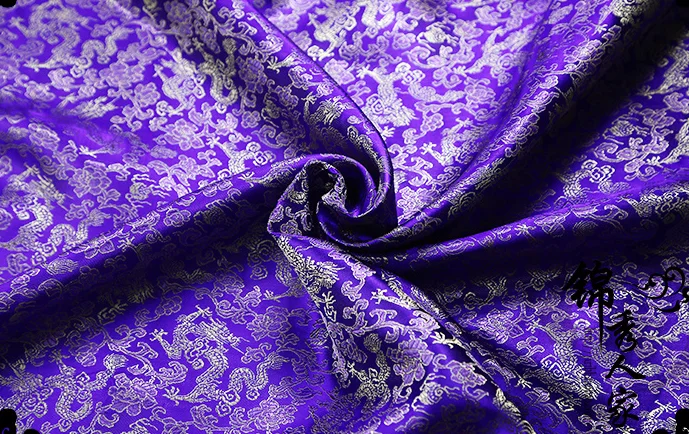 011 DIY Швейные принадлежности и ткани из парчи и атласной ткани серии Dragon ofTang Qipao шелк и атласная ткань