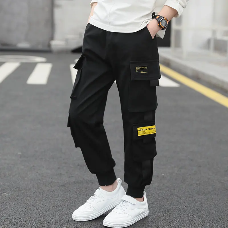 Kids Boy Tape Side Cargo Pants Loose 