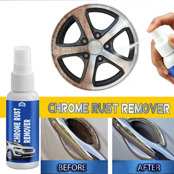 

30/50ml Rust Remover Multifunction Chrome Rust Remover Car Tire Metal Cleaner Anti-Rust Natural Coating Protection Paint