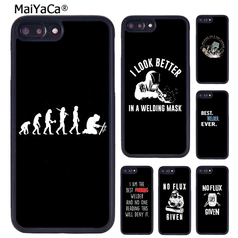 Чехол MaiYaCa сварочный для iPhone 5 6S 7 8 plus 11 12 13 Pro X XR XS Max Samsung Galaxy S8 S9 S10 | Мобильные