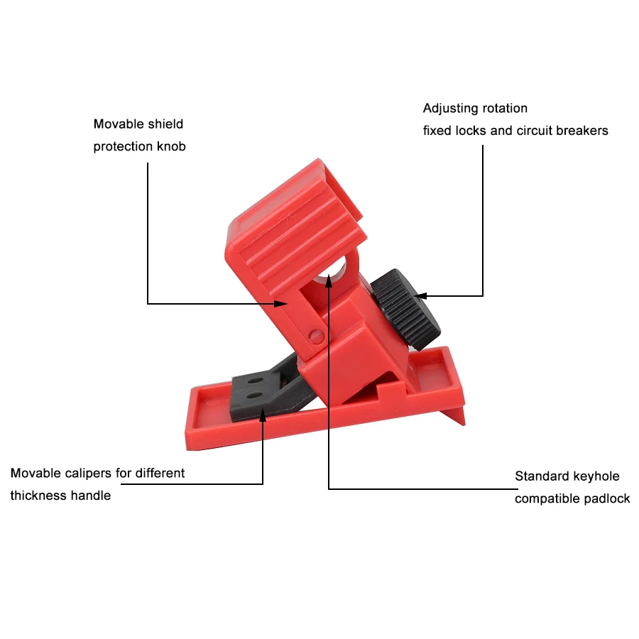 Kit 10 Dispositifs Verrouillage Disjoncteur MCB – Pince Sécurité 8 Mm Lockout Tagout Industriel