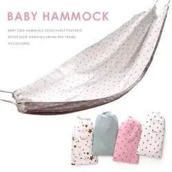 Hamaca desmontable portátil para cuna de bebé, 100x130cm, columpio colgante para dormir mejor, accesorios de marco para bebés superactivos