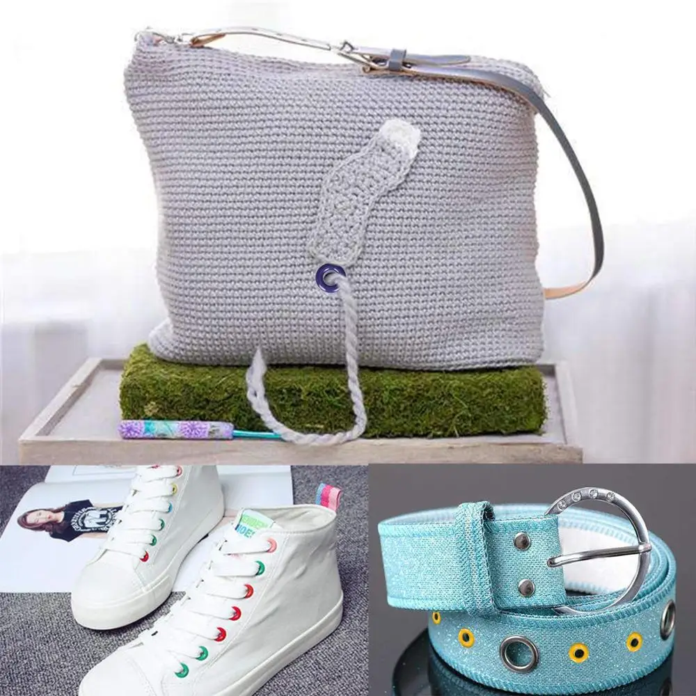 Металлические цветные Люверсы с втулкой отверстие 5 мм 100 шт.|colored eyelets|eyelets colormetal