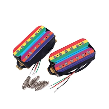 

2PCS Double Coil Humbucker Pickups Colorful 6 String Electric Guitar Pickup