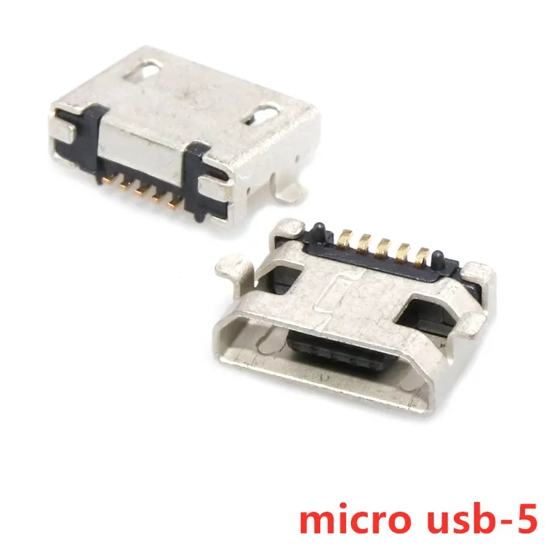 10pc Micro USB Type B Female 5Pin DIP Socket Jack Connector Port ChargingHGBJ 