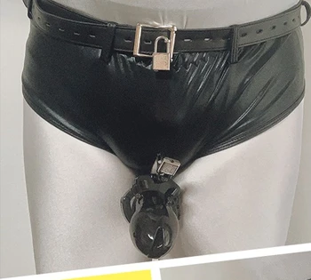 BDSM Penis Anal Plug Panties Chastity Cage Belt Device For Women Men Female Male Vibrator Dildo Strap On Bondage Harness Sex Toy 5