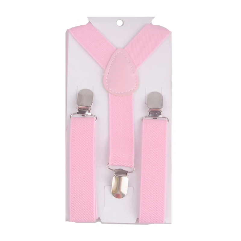 Классические детские розовые подтяжки высокого качества с галстуком-бабочкой; комплект одежды для свадебной вечеринки; аксессуары; HHtr0007a02