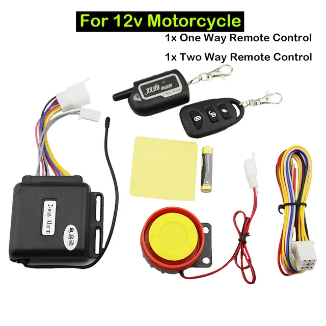 2 Way Motorcycle Antitheft Alarm Remote Engine Start 36v72v Electric