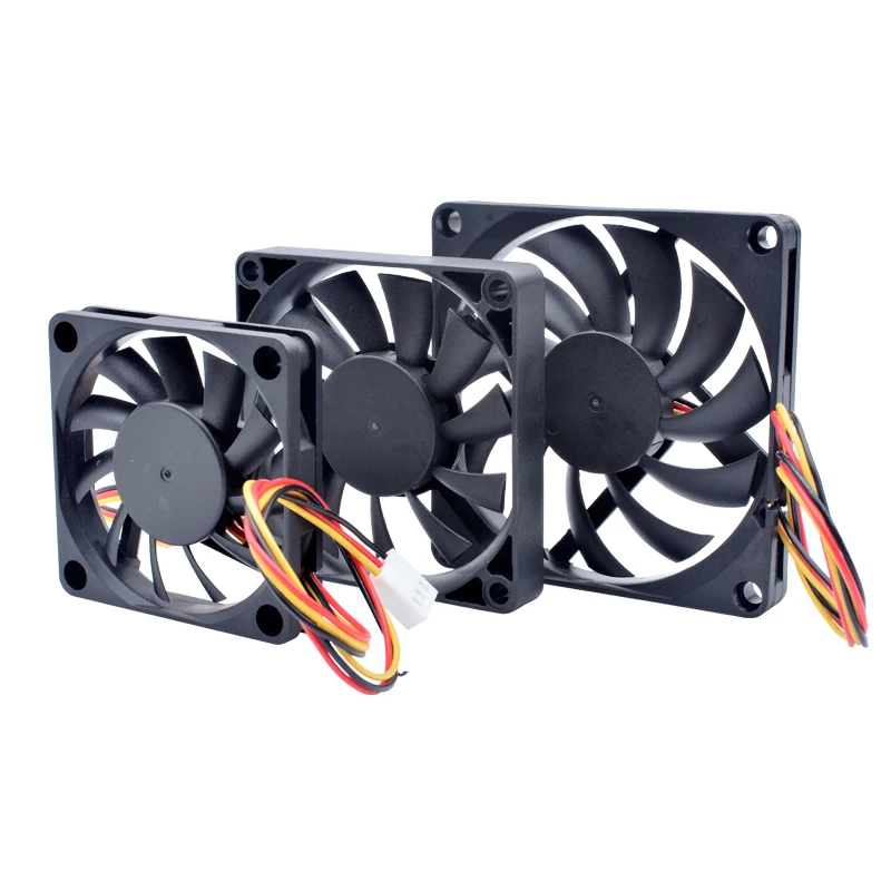 Ventilador de Refrigeração Ultrafino Monitoramento de Velocidade de Pino Adequado para Chassi Cpu 60x60x10 mm 70x70x10 mm 80x80x10 mm 60 Milímetros 70 Milímetros 70 Milímetros 70 Milímetros 70 Milímetros 80 Milímetros 70 Milímetros 80 Milímetros 80 Milímetros - Imagem 3