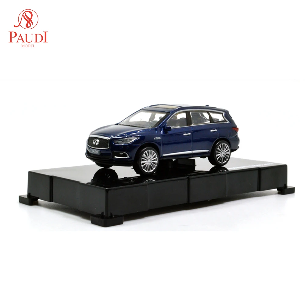 Модель Paudi 1/64 1: 64 масштаб Infiniti QX60 синий литье под давлением Модель автомобиля игрушки подарки для мальчиков и девочек