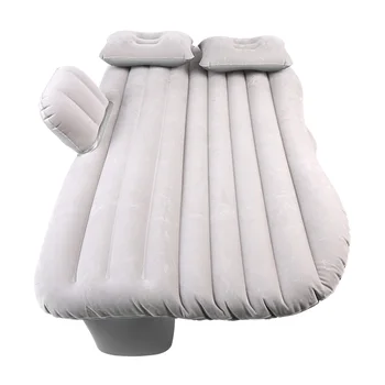 

Fashionable Wavy Design PVC Car Inflatable Bed Back Seat Mattress Airbed For Rest Sleep Travel Camping Silver Gray