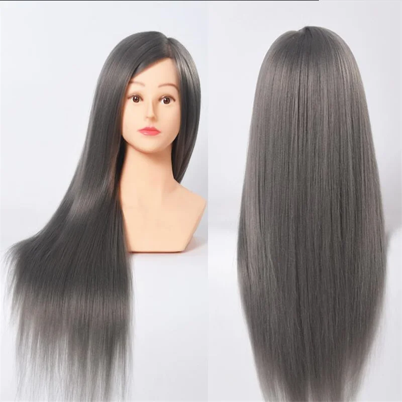 

24'' 90% Real Hair 4 color Training Head with Shoulder Hairstyles Dummy Doll Mannequin Head for Hairdresser Manikin Head