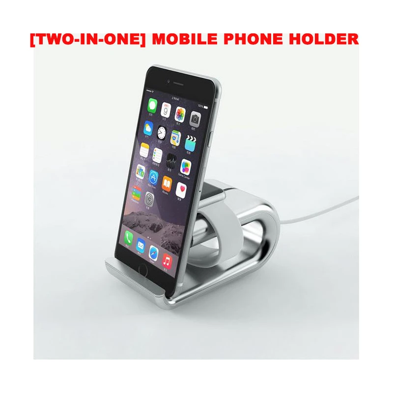 de carga portátil 2 en 1 para IPhone 7, 6S Plus, 5S, 6, Watch| Soportes de escritorio para teléfono| - AliExpress