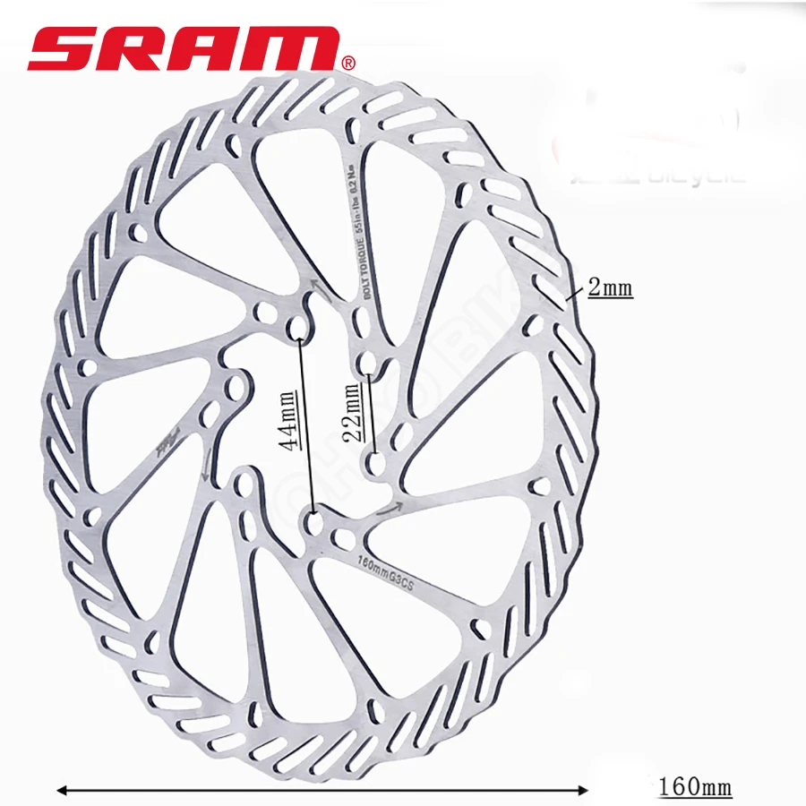SRAM AVID Centerline Disc Brake Rotor 160/180/203mm 6 Bolt MTB Road Bike G3/HS1 SRAM AVID Centerline Disc Brake Rotor 160/180/203mm 6 Bolt MTB Road Bike G3/HS1